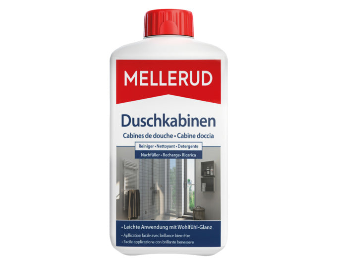 MELLERUD Duschkabinen Reiniger 1.0 l in präsentiert im Onlineshop von KAQTU Design AG. Reinigungsmittel ist von MELLERUD