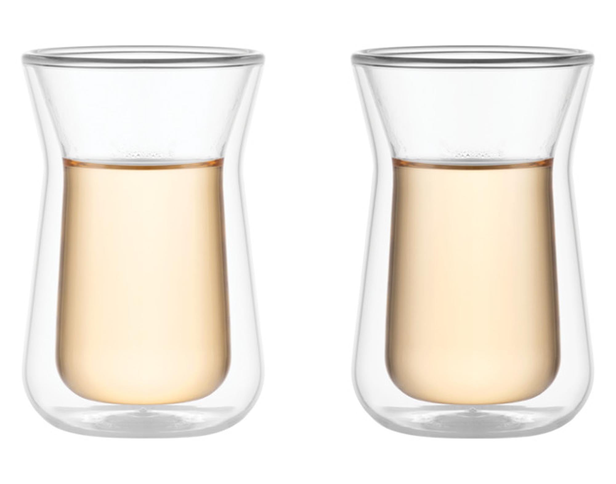 Entdecken Sie die eleganten doppelwandigen Teegläser von BODUM (0.1 l) – hitzebeständig, spülmaschinenfest und ideal für Teeliebhaber!