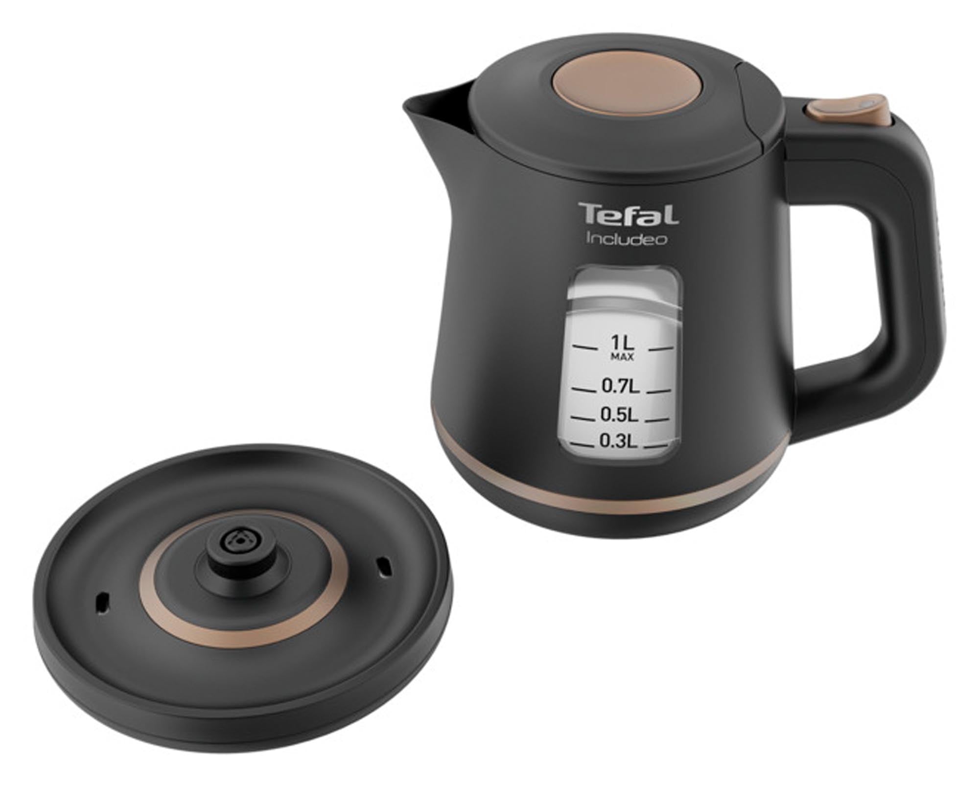 TEFAL Includeo 1l: Ergonomischer Wasserkocher für kleine Küchen.
