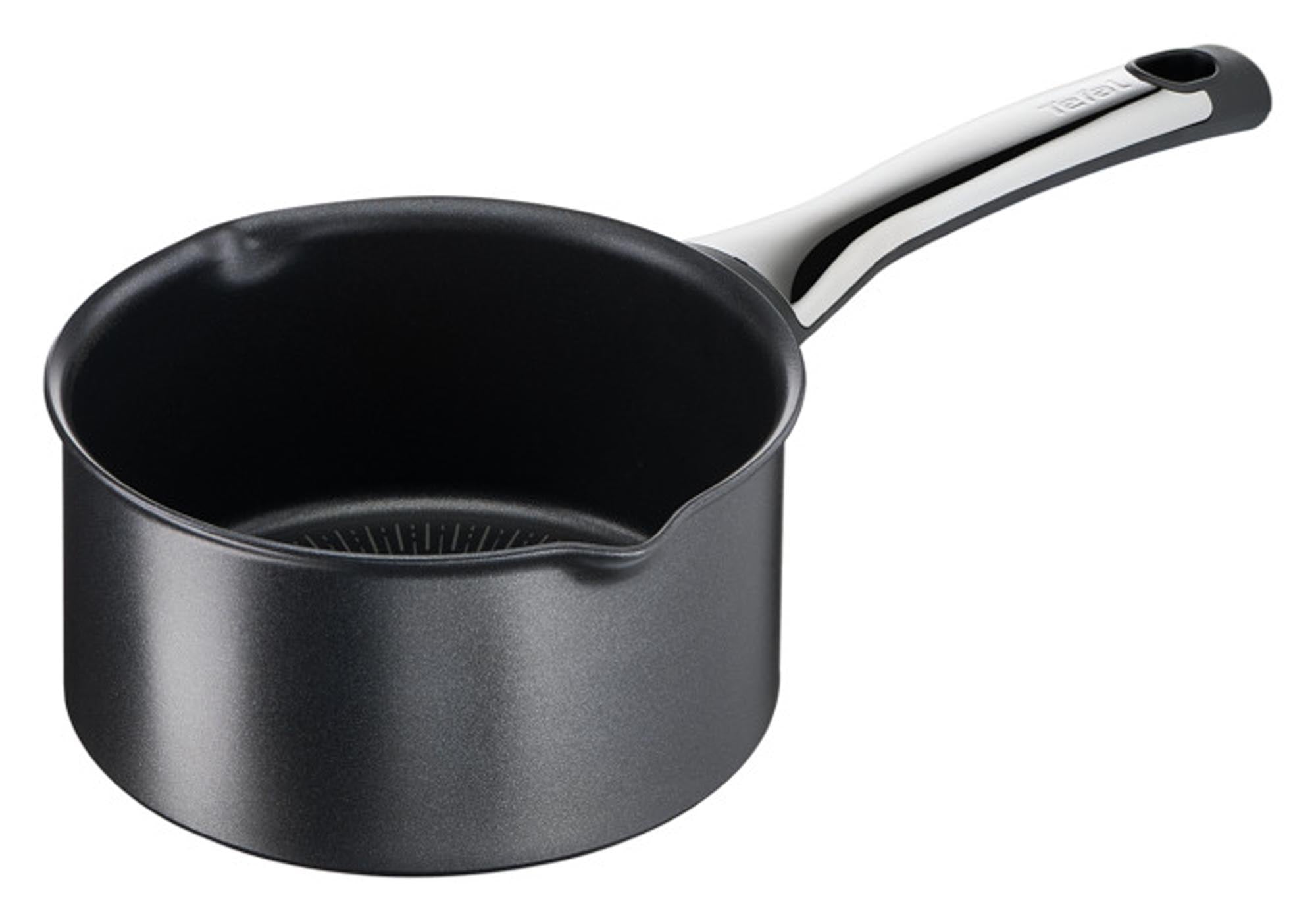 Entdecken Sie die TEFAL Stielkasserolle Excellence ø 16 cm – ideal für Saucen und Suppen. Hochwertiger Edelstahl, Antihaft-Beschichtung, ergonomischer Griff.