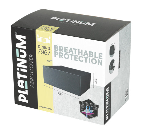 PLATINUM AEROCOVER Schutzhülle Sitzgruppe 300x150x85 cm in präsentiert im Onlineshop von KAQTU Design AG. Gartenmöbelabdeckung ist von PLATINUM AEROCOVER