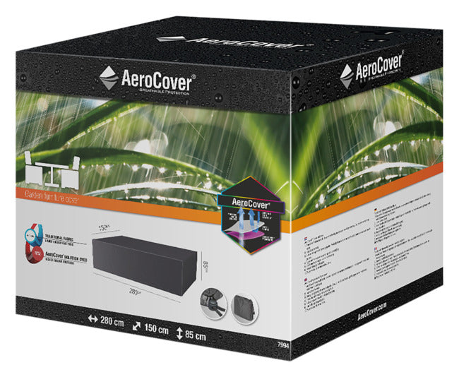 PLATINUM AEROCOVER Schutzhülle Sitzgruppe 300x150x85 cm in präsentiert im Onlineshop von KAQTU Design AG. Gartenmöbelabdeckung ist von PLATINUM AEROCOVER