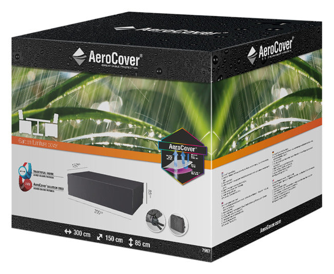 PLATINUM AEROCOVER Schutzhülle Sitzgruppe 300x150x85 cm in präsentiert im Onlineshop von KAQTU Design AG. Gartenmöbelabdeckung ist von PLATINUM AEROCOVER