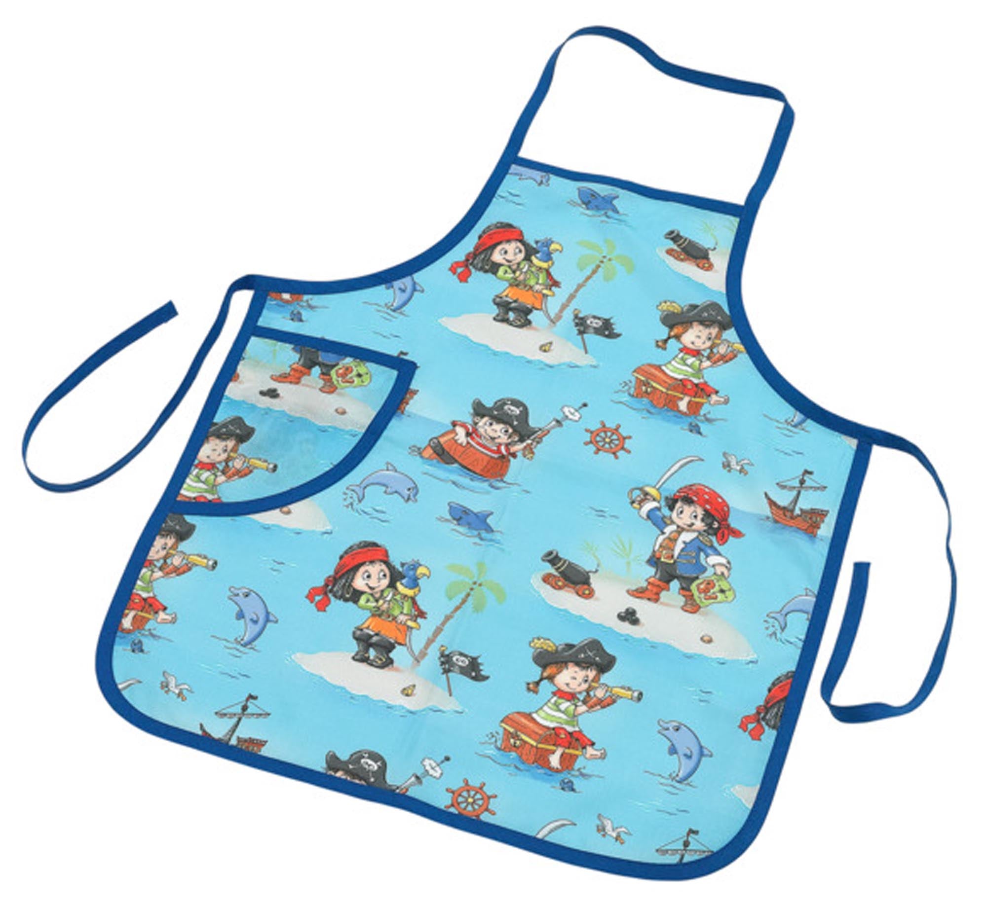 Entdecken Sie die SPIMA Kinderschürze Piraten (49x41 cm) für kleine Küchenpiraten! Langlebig, bunt und ideal für Kinder von 3-8 Jahren.