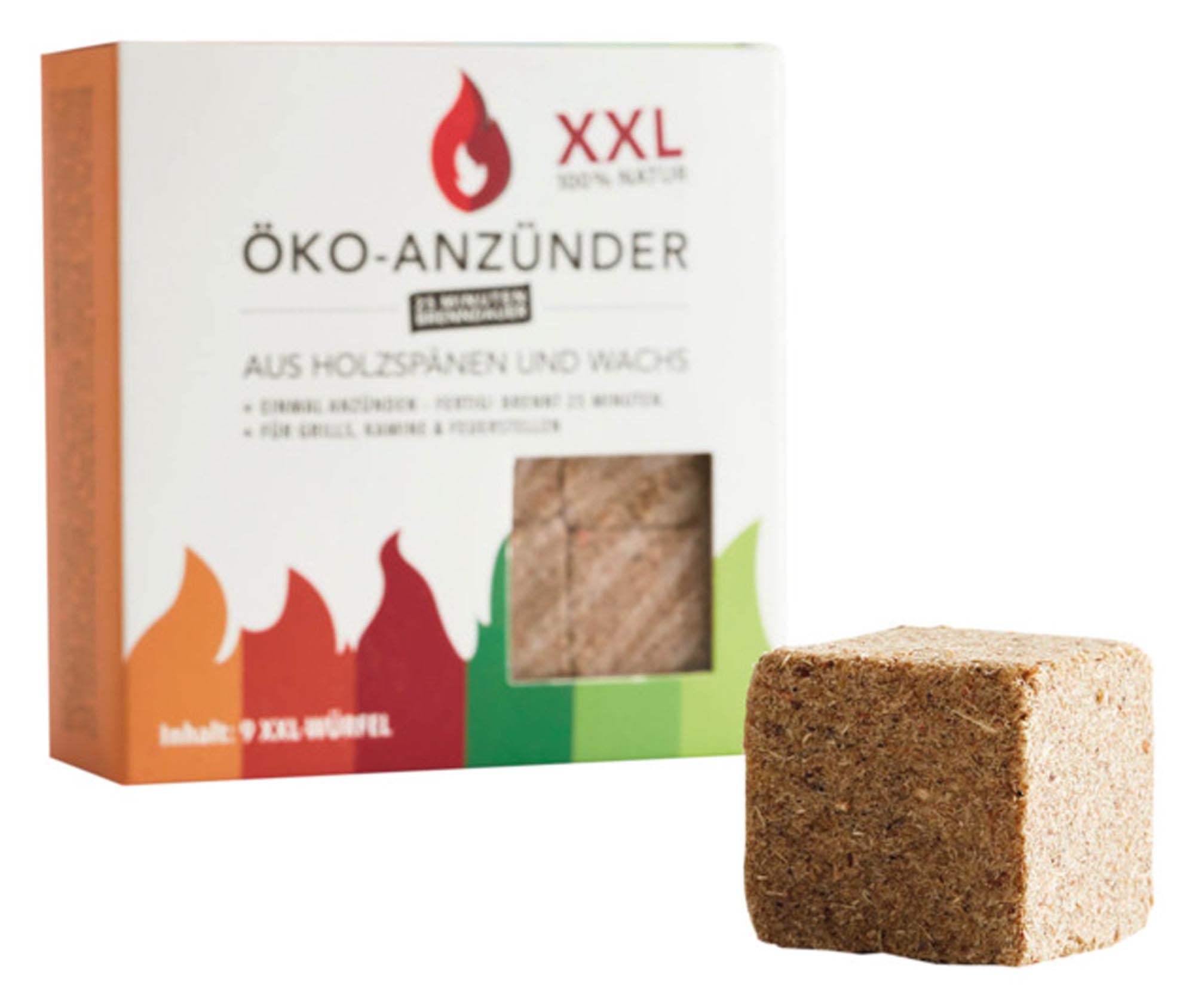 Entzünden Sie Ihren Grill schnell mit den umweltfreundlichen MCBRIKETT Grillanzündern XXL. 9 Anzündwürfel für perfekte Grillabende!