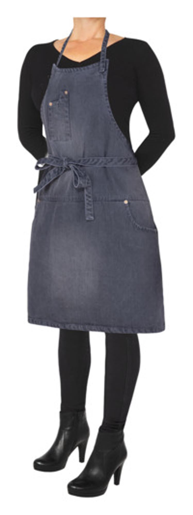 Stilvolle Schürze von DUTCHDELUXES: 5 Taschen, Slim Fit, robustes Baumwollcanvas, wasserabweisend, ideal für Hobbyköche und Profis.