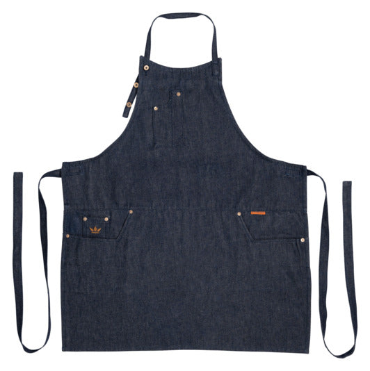 Vielseitige DUTCHDELUXES Schürze mit 5 Taschen für optimalen Komfort.