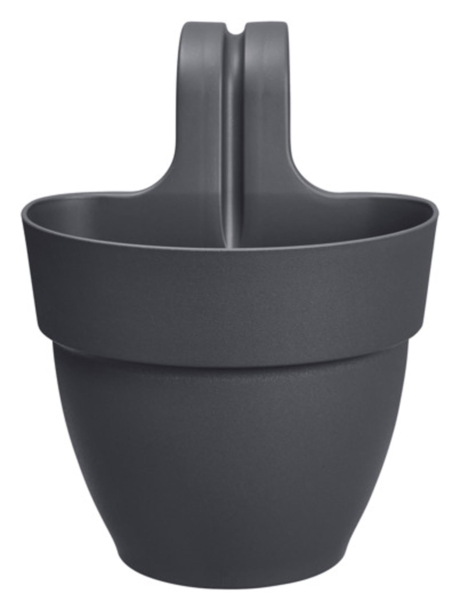 Entdecken Sie den ELHO Balkonkasten Vibia Campana easy hanger S in Anthrazit (24x24x27 cm) – umweltfreundlich, langlebig und mit innovativer easy hanger Funktion für Ihren Balkon!