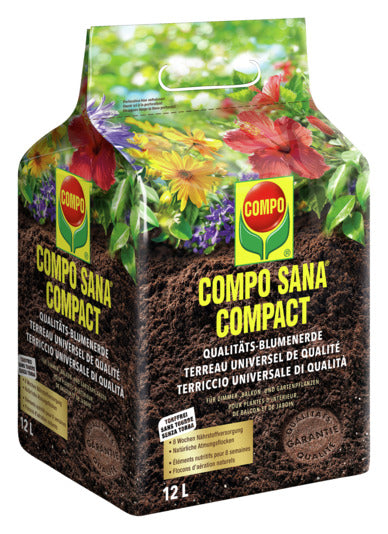 COMPO Qualitäts-Blumenerde Compo Sana 12 l in präsentiert im Onlineshop von KAQTU Design AG. Gartenpflege ist von COMPO