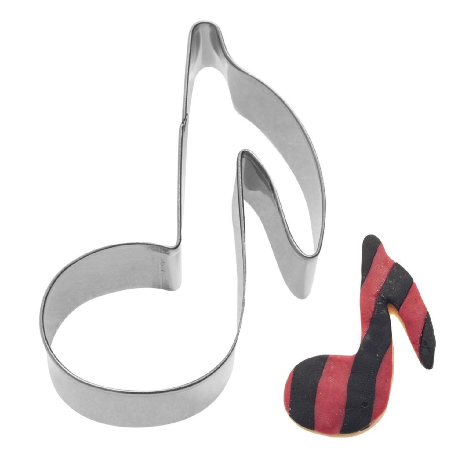 Verleihen Sie Ihren Backkreationen mit der 7 cm Ausstechform Musiknote von Westmark einen musikalischen Touch! Aus robustem Edelstahl gefertigt, sorgt sie für perfekte Ergebnisse und ist ideal für jede Feier.