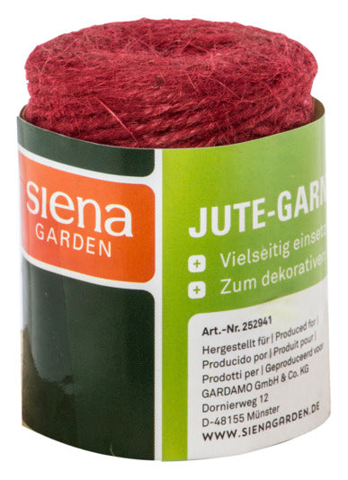 SIENA GARDEN Jutegarn 50 m ø 3 mm rot in präsentiert im Onlineshop von KAQTU Design AG. Gartenutensilien ist von SIENA GARDEN