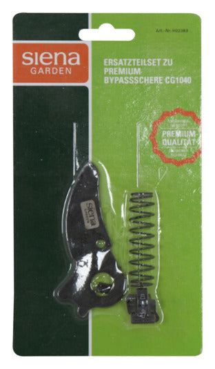 Ersatzteilset für SIENA GARDEN Bypassschere CG1040: Hochwertige Klinge, Schrauben und Feder für präzise Schnitte und einfache Montage.