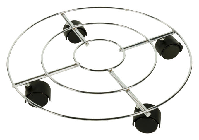 SIENA GARDEN Pflanzenroller Chrom ø 35 cm in präsentiert im Onlineshop von KAQTU Design AG. Pflanzentopfzubehör ist von SIENA GARDEN