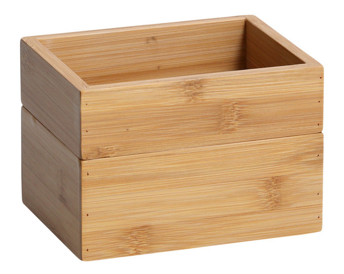 zeller ordnungsbox bambus Zeller Present Ordnungsboxen-set Bamboo 2-teilig 11x14.5x10 cm Braun