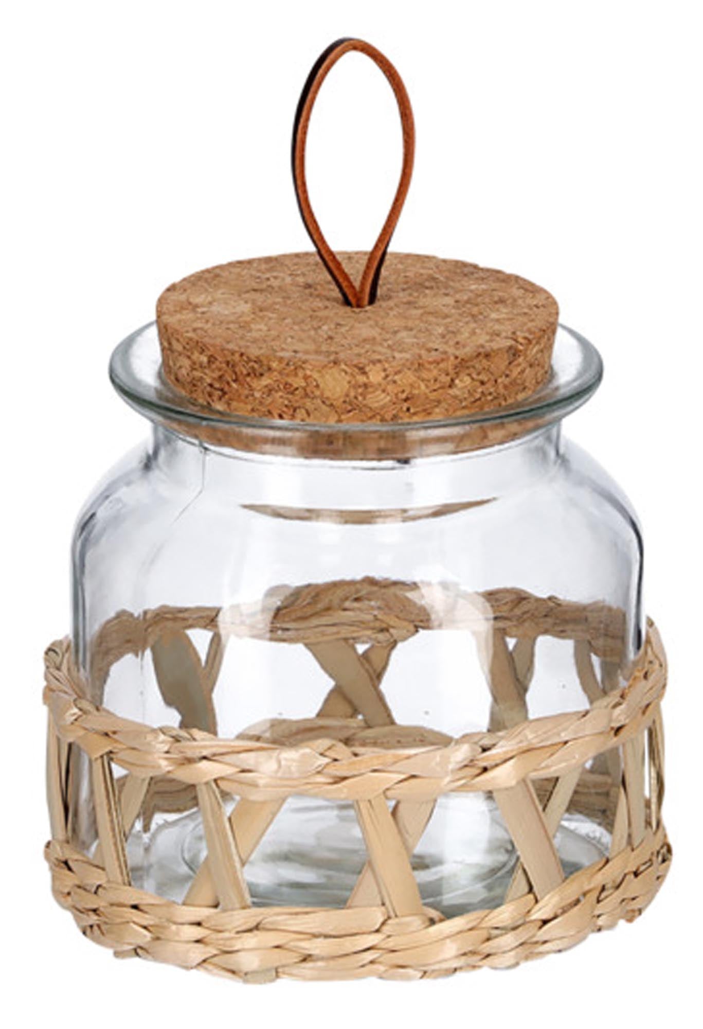 Entdecken Sie das ZELLER PRESENT Vorratsglas Boho mit Korkdeckel (600 ml) – stilvoll, luftdicht und ideal für Gewürze, Nüsse und Trockenfrüchte.