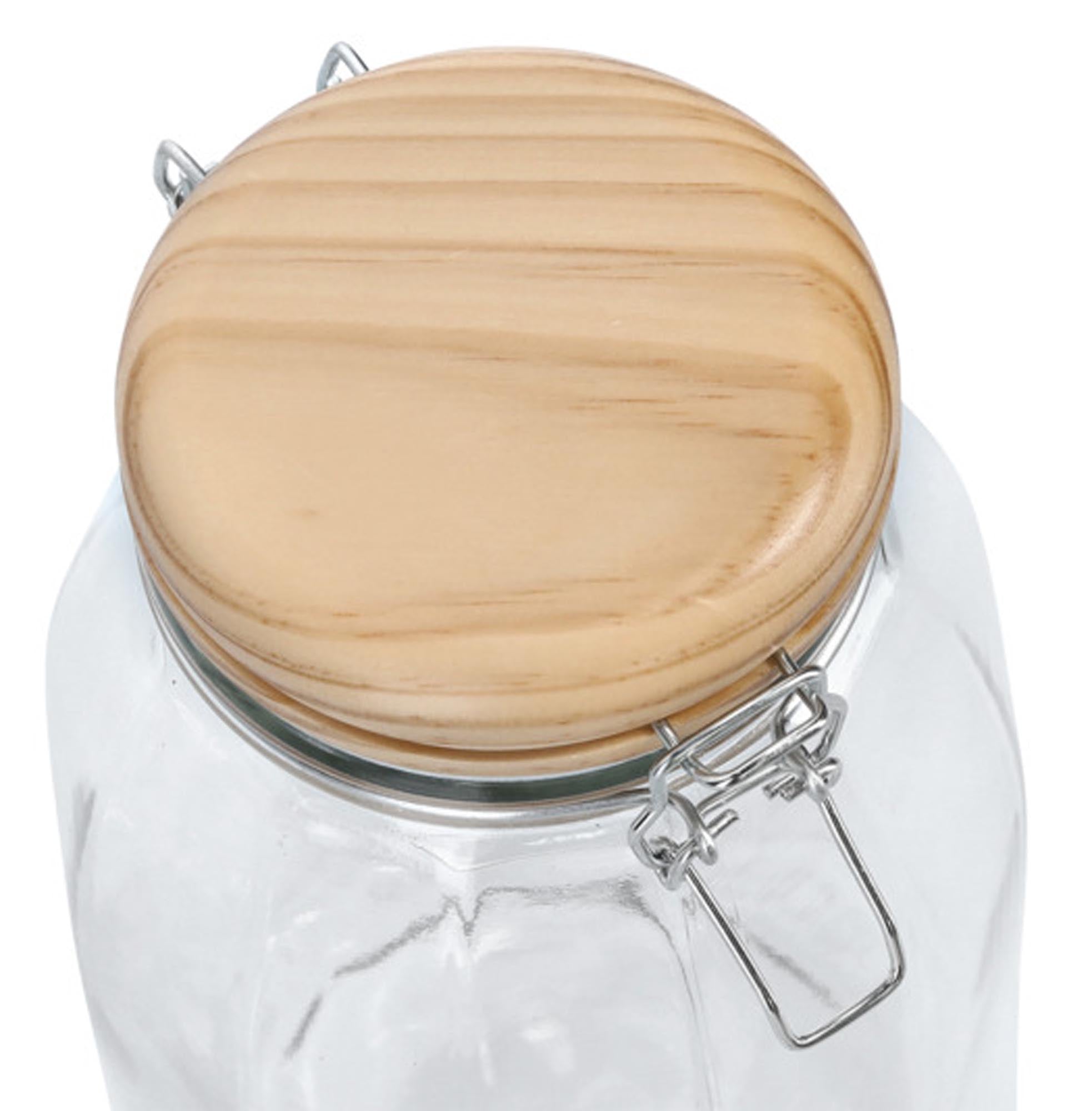 Stilvolles 800 ml Vorratsglas von ZELLER PRESENT mit Bügelverschluss, luftdicht, ideal für Reis, Nudeln, Müsli, spülmaschinenfest.