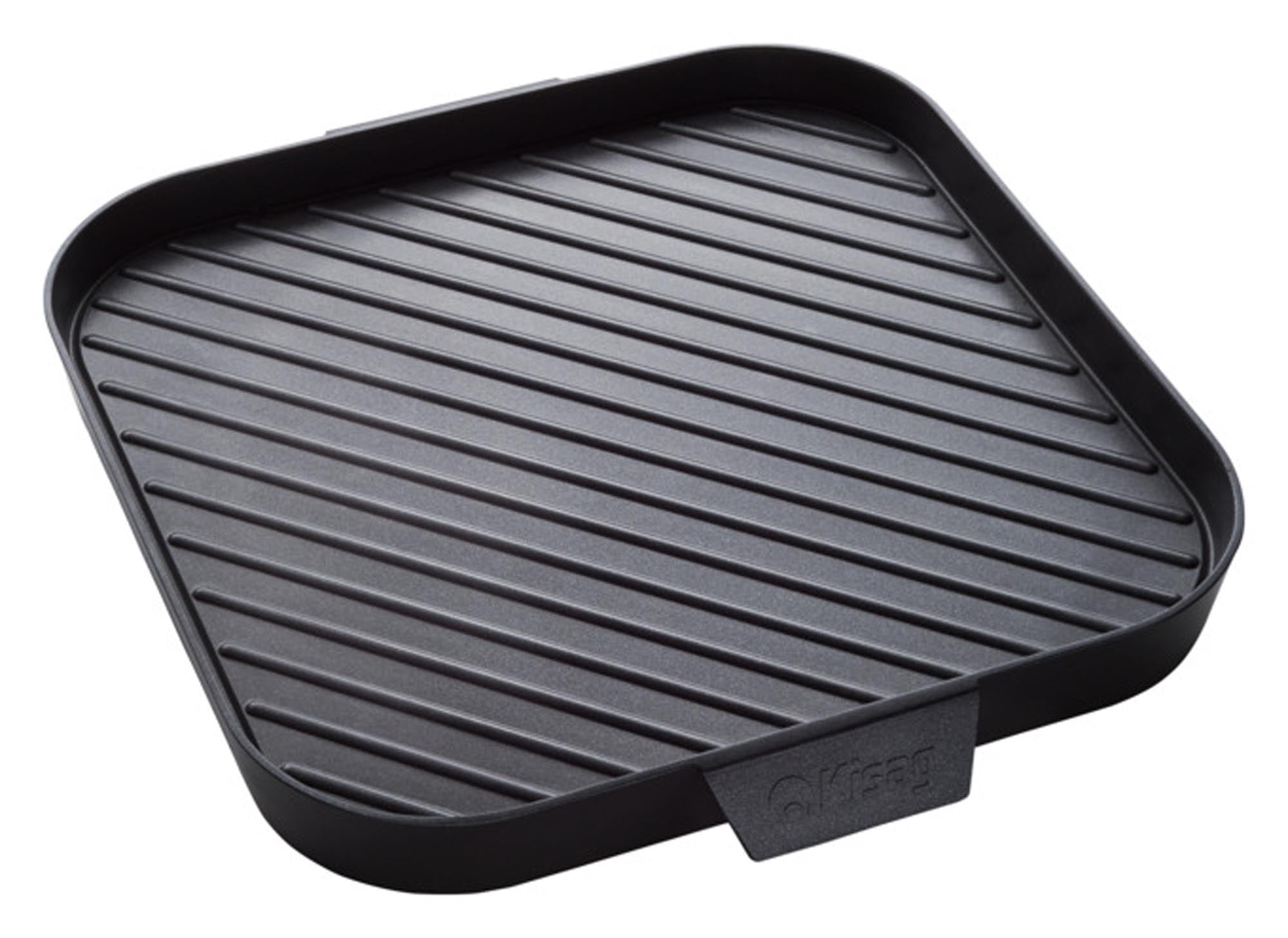 Entdecken Sie die KISAG Grillplatte Quadro 25x25x3 cm mit Antihaftbeschichtung für perfektes Grillen von Fleisch, Gemüse und Fisch. Ideal für Gas- und Holzkohlegrills!