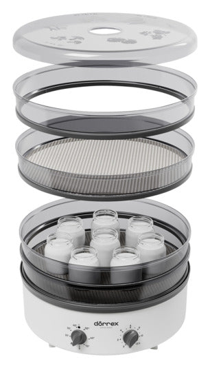 Erweitern Sie die Einsatzmöglichkeiten Ihres Dörrex mit dem STÖCKLI Distanzring ø 33.5 cm. Ideal für voluminöse Lebensmittel und vielseitige Anwendungen!