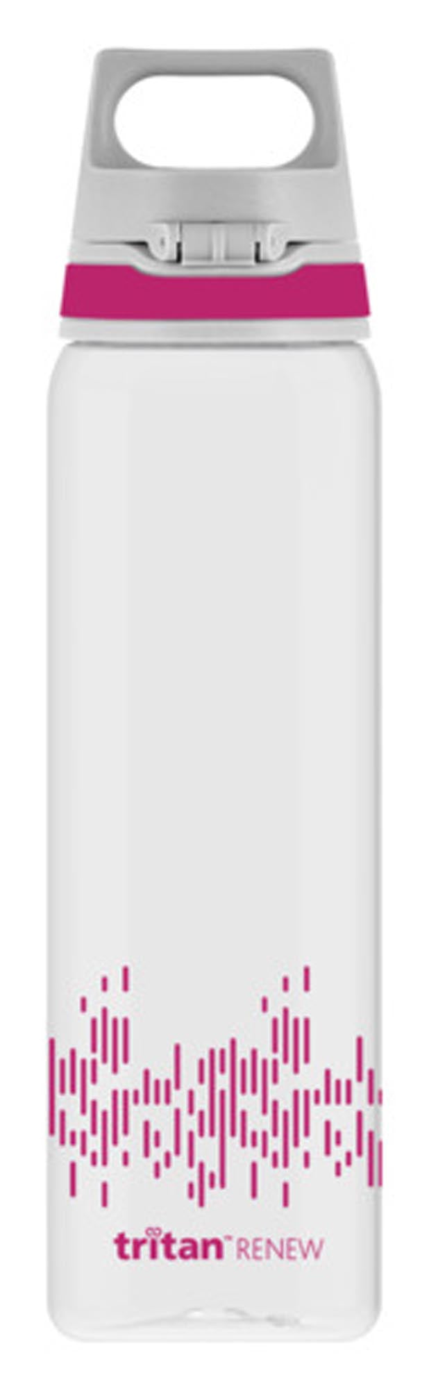 Entdecken Sie die SIGG Trinkflasche Bottle Total Clear One MyPlanet in Berry (0,75 l) – nachhaltig, BPA-frei, spülmaschinenfest und ideal für Sport und Alltag.