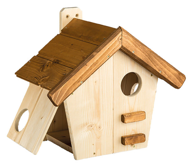 Entdecken Sie den SIENA GARDEN Eichhörnchenkobel Maja – ein stabiler Rückzugsort aus Kiefernholz für Eichhörnchen, ideal für Ihren Garten!