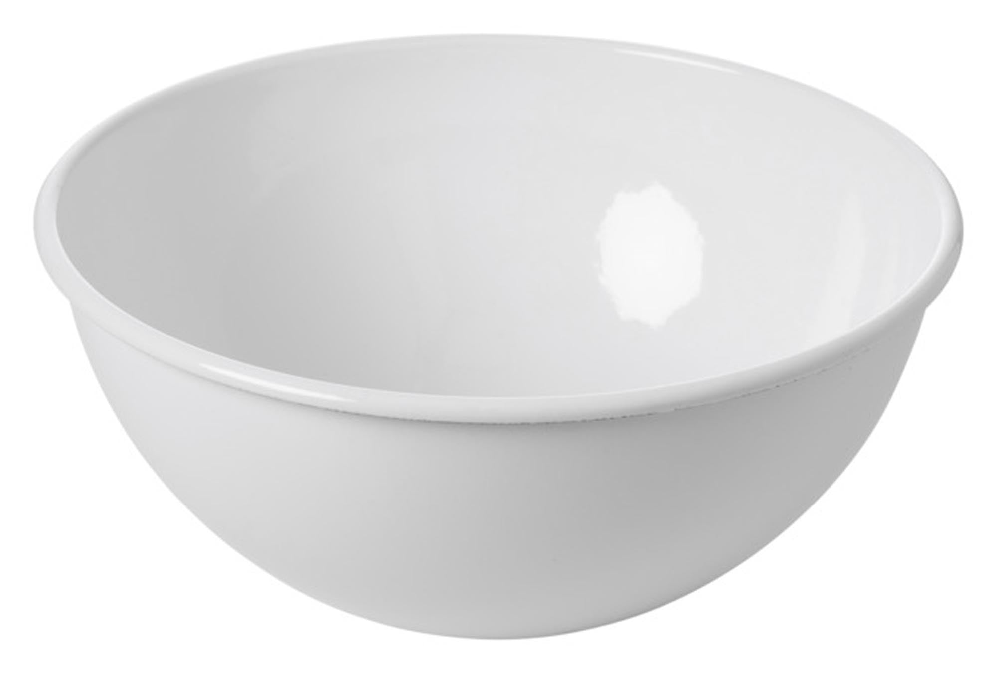 Vielseitige RIESS Schüssel ø 30 cm: Emaillierter Stahl, pflegeleicht, langlebig, ideal zum Mischen, Servieren, Aufbewahren.