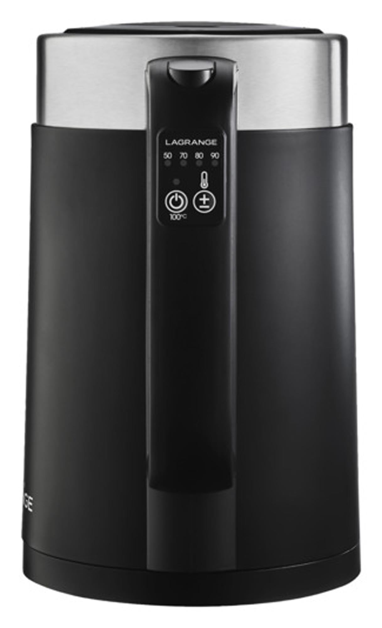 Moderner 1.7 l LAGRANGE Wasserkocher: Edelstahl, 2200W, schnelle Aufheizzeit, ergonomisch, sicher, stilvoll.