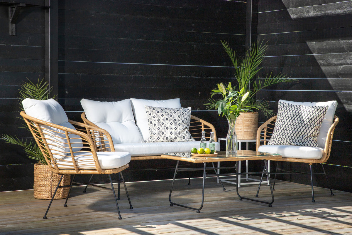 Viga Sofa Outdoorset 90cm in Natur präsentiert im Onlineshop von KAQTU Design AG. Loungeset ist von Venture Home