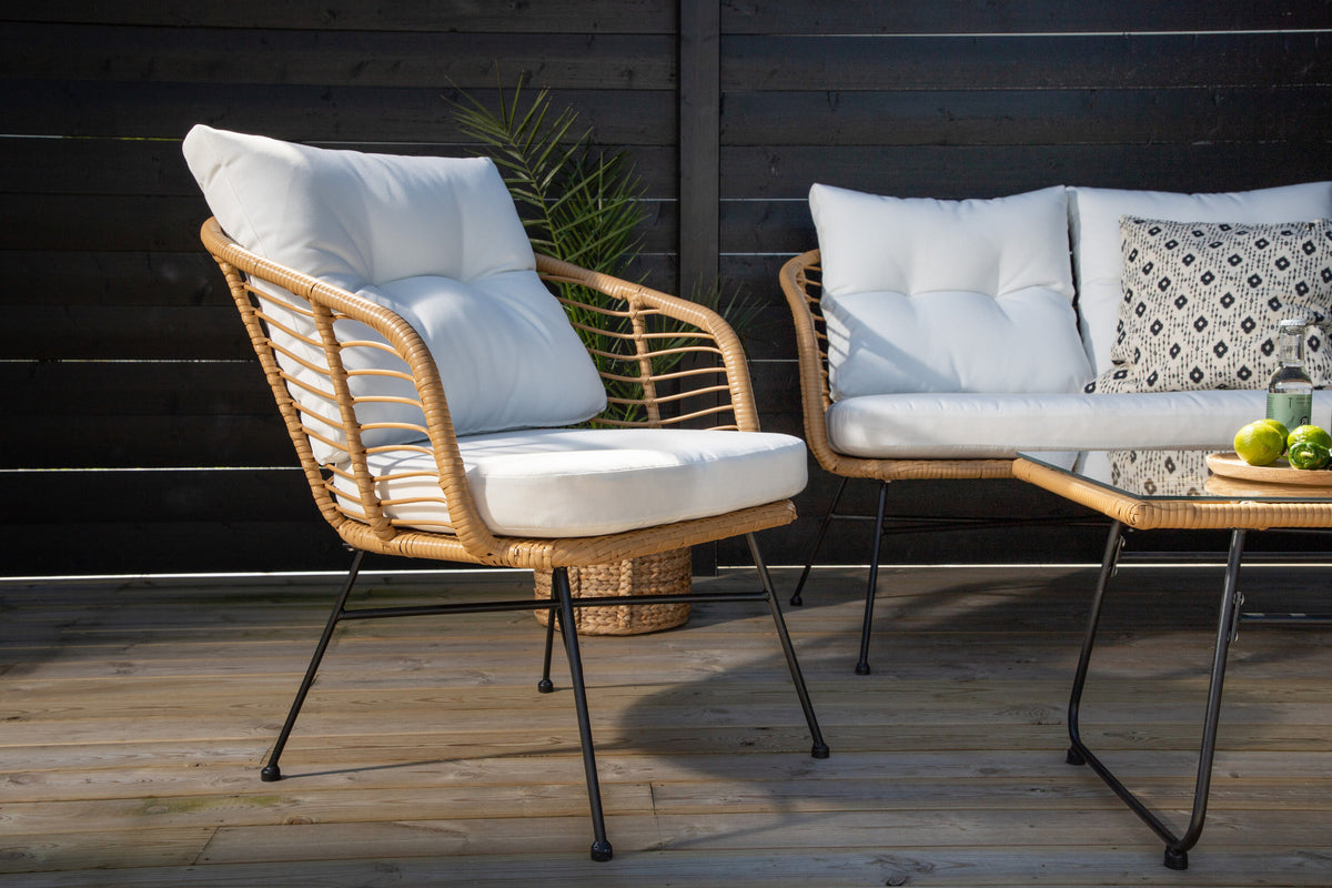 Viga Sofa Outdoorset 90cm in Natur präsentiert im Onlineshop von KAQTU Design AG. Loungeset ist von Venture Home
