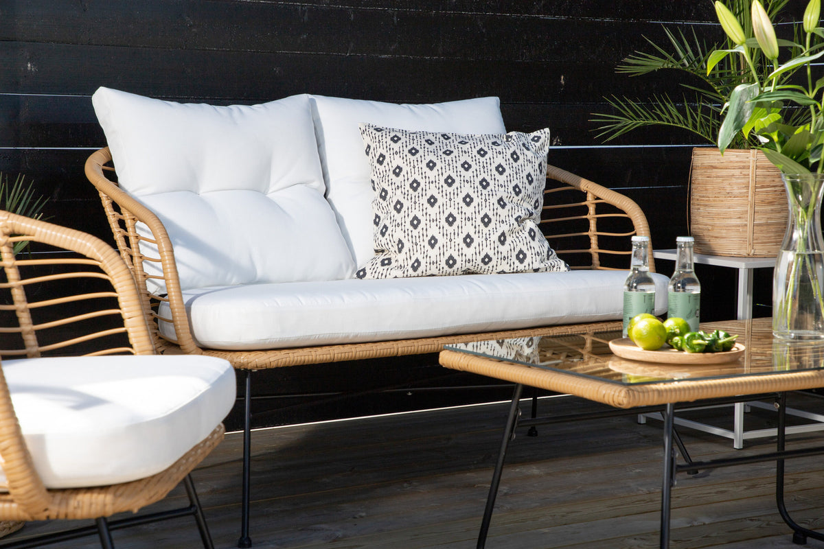 Viga Sofa Outdoorset 90cm in Natur präsentiert im Onlineshop von KAQTU Design AG. Loungeset ist von Venture Home