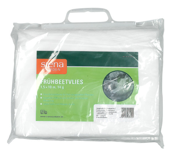 Schützen Sie Ihre Pflanzen mit dem SIENA GARDEN Frühbeetvlies 1.5x10 m. Es bietet optimalen Schutz vor Wetter und Schädlingen, während es Licht und Luft durchlässt.