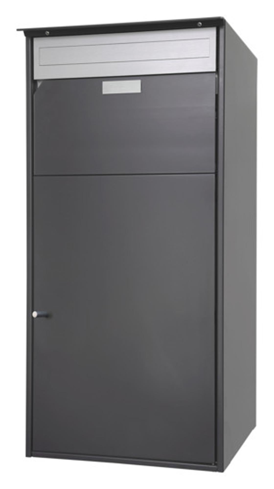 Moderner Briefkasten aus Aluminium, wetterfest und langlebig. Stilvolles Design mit großzügigem Platz für Post und Zeitungen. Sicherheit inklusive.