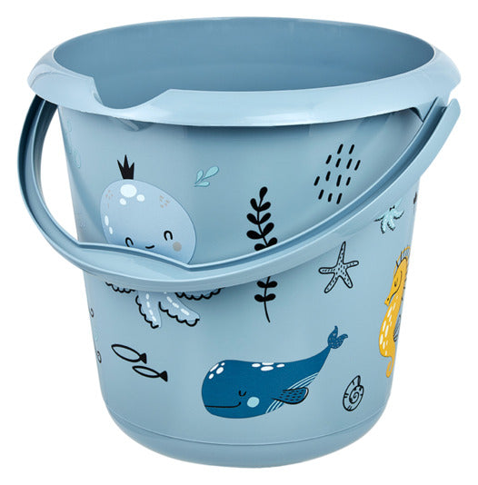 KEEEPER Eimer Sea Life blau 10 l in präsentiert im Onlineshop von KAQTU Design AG. Haushaltshilfen ist von KEEEPER