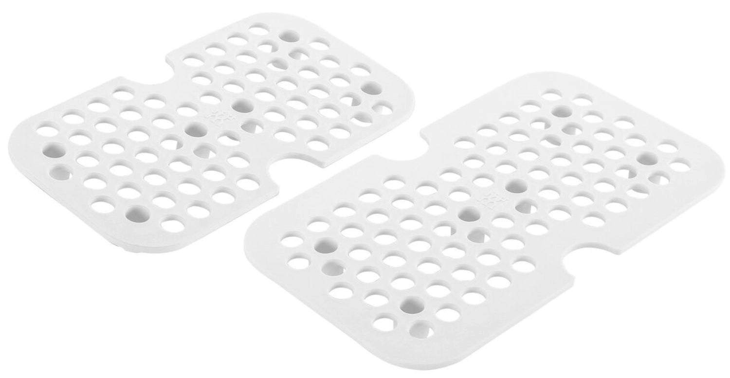 Praktisches 2er Set Vakuum Zubehörset Abtrg Gitter M/L von Zwilling, ideal zum Vakuumieren und Frischhalten von Lebensmitteln.