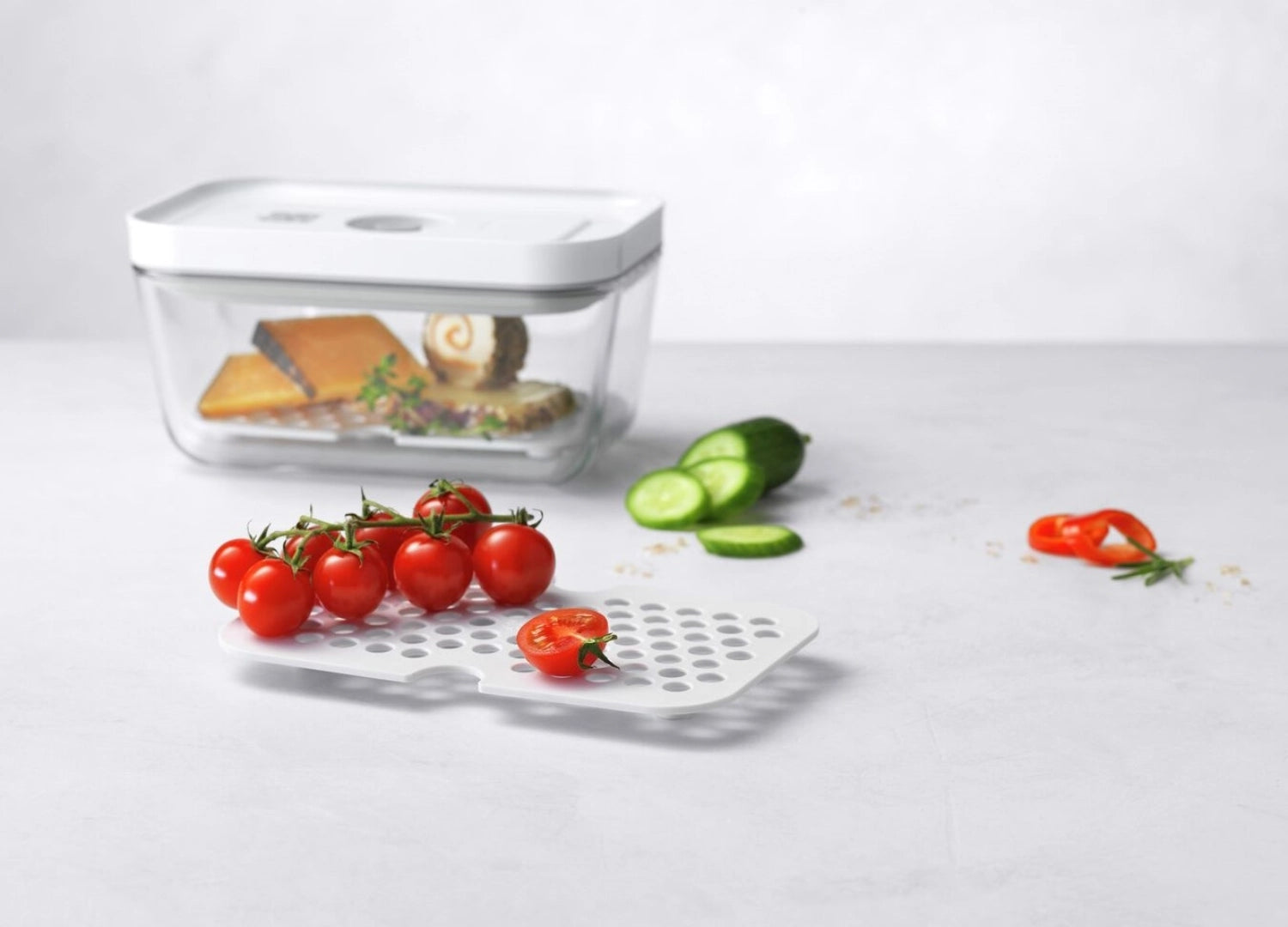 Vakuum Zubehörset von Zwilling: 2er Set Abtrg Gitter M/L für effektives Vakuumieren und längere Frische von Lebensmitteln.