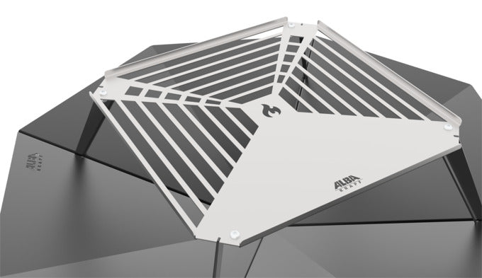 Entdecken Sie die ALBRA KRAPF Feuerschale mit Grillrost von ALBA – minimalistisch, langlebig und ideal für unvergessliche Grillabende im Freien.