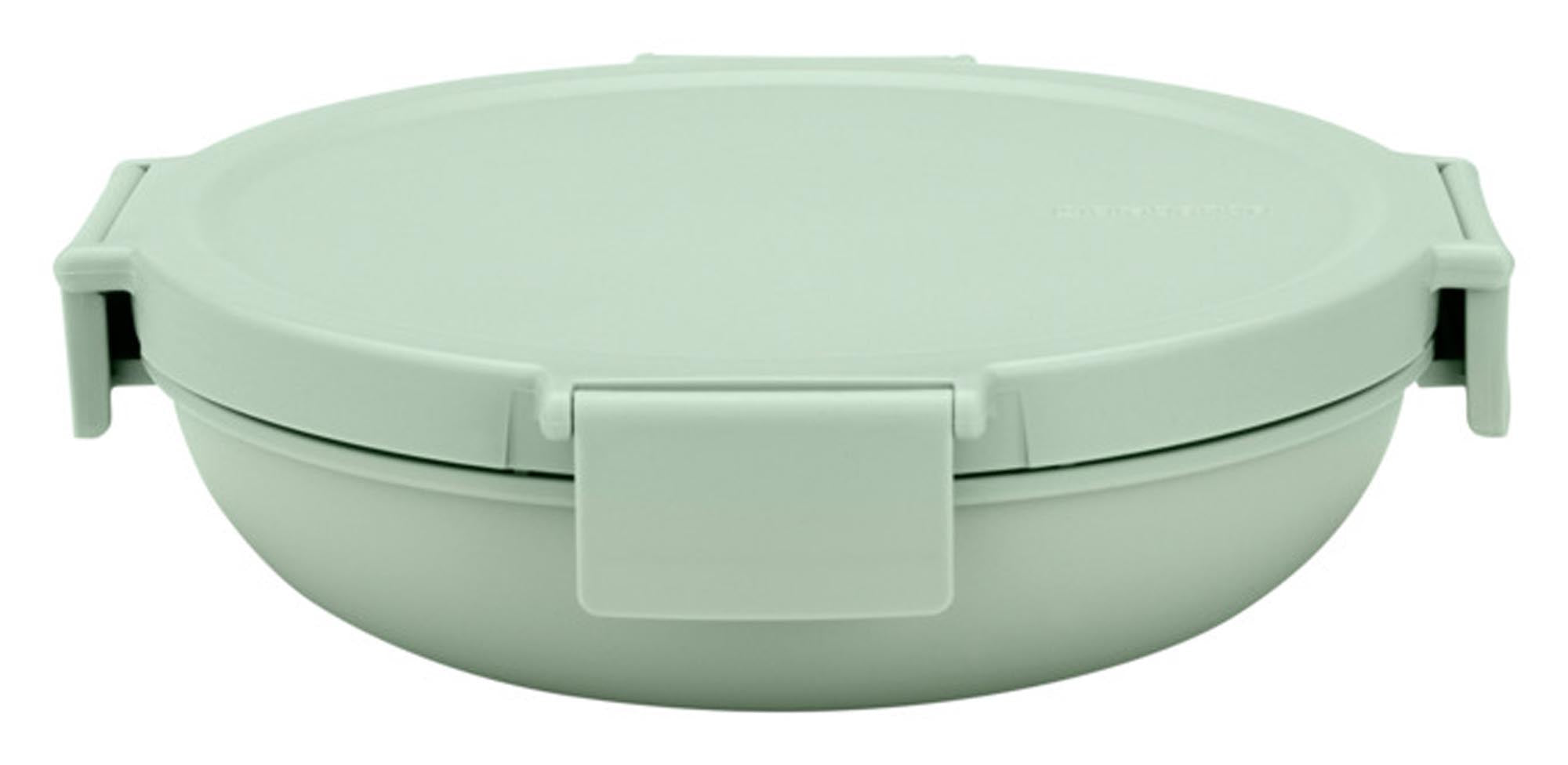 Entdecken Sie die BRABANTIA Lunchschüssel Make & Take in jade green. Ideal für Salate, Pasta und Snacks. BPA-frei, mikrowellengeeignet und spülmaschinenfest!