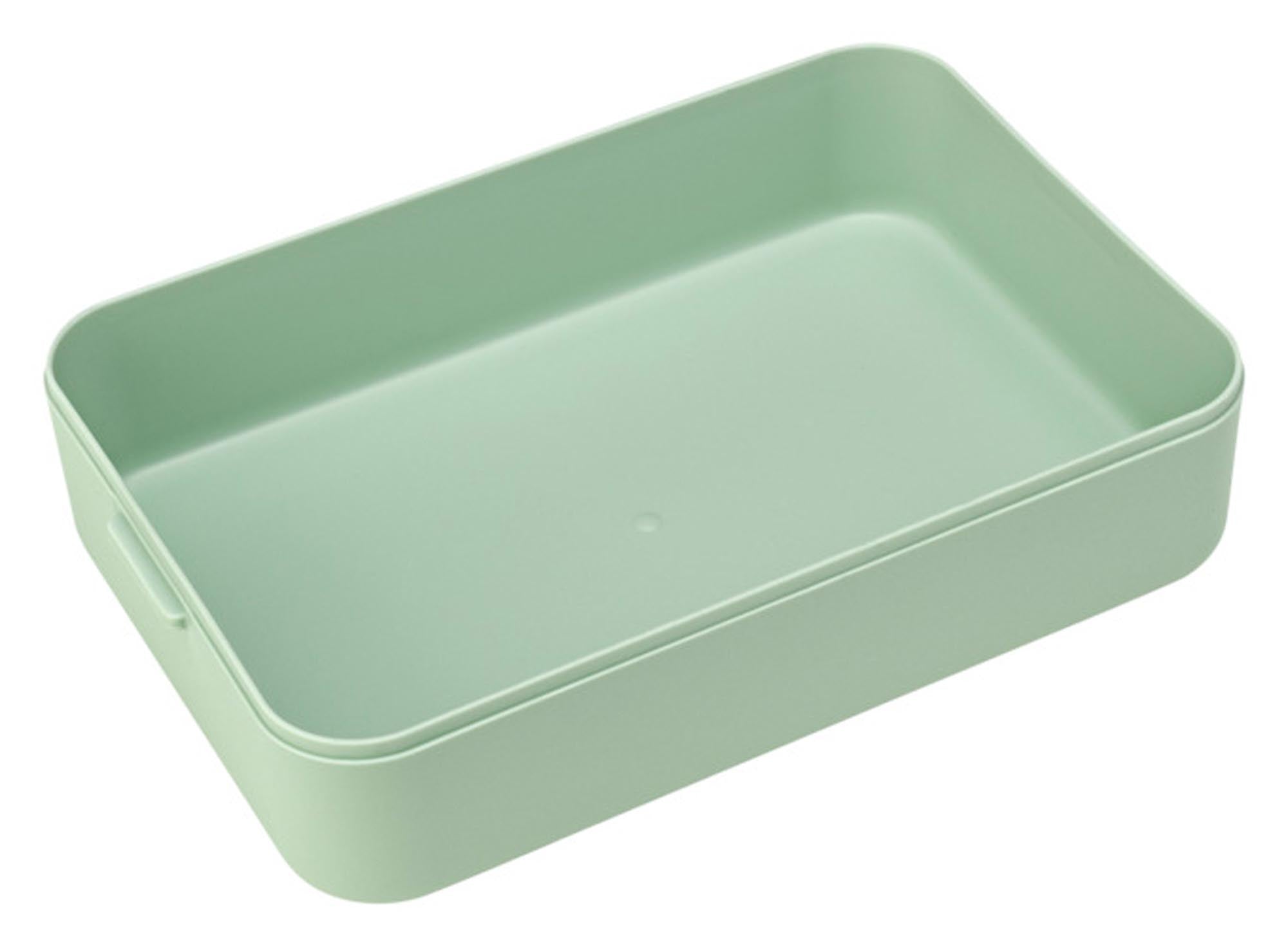 Entdecken Sie die BRABANTIA Lunchbox Bento Make & Take in jade green – die perfekte, stilvolle Lösung für Ihre Mahlzeiten unterwegs. Mit 2 l Fassungsvermögen, BPA-freiem Material und praktischem Design bleibt alles frisch und appetitlich.