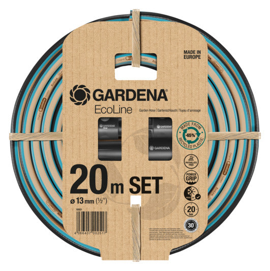 GARDENA Schlauch EcoLine 1/2" 20m mit Adapter in präsentiert im Onlineshop von KAQTU Design AG. Bewässerung ist von GARDENA