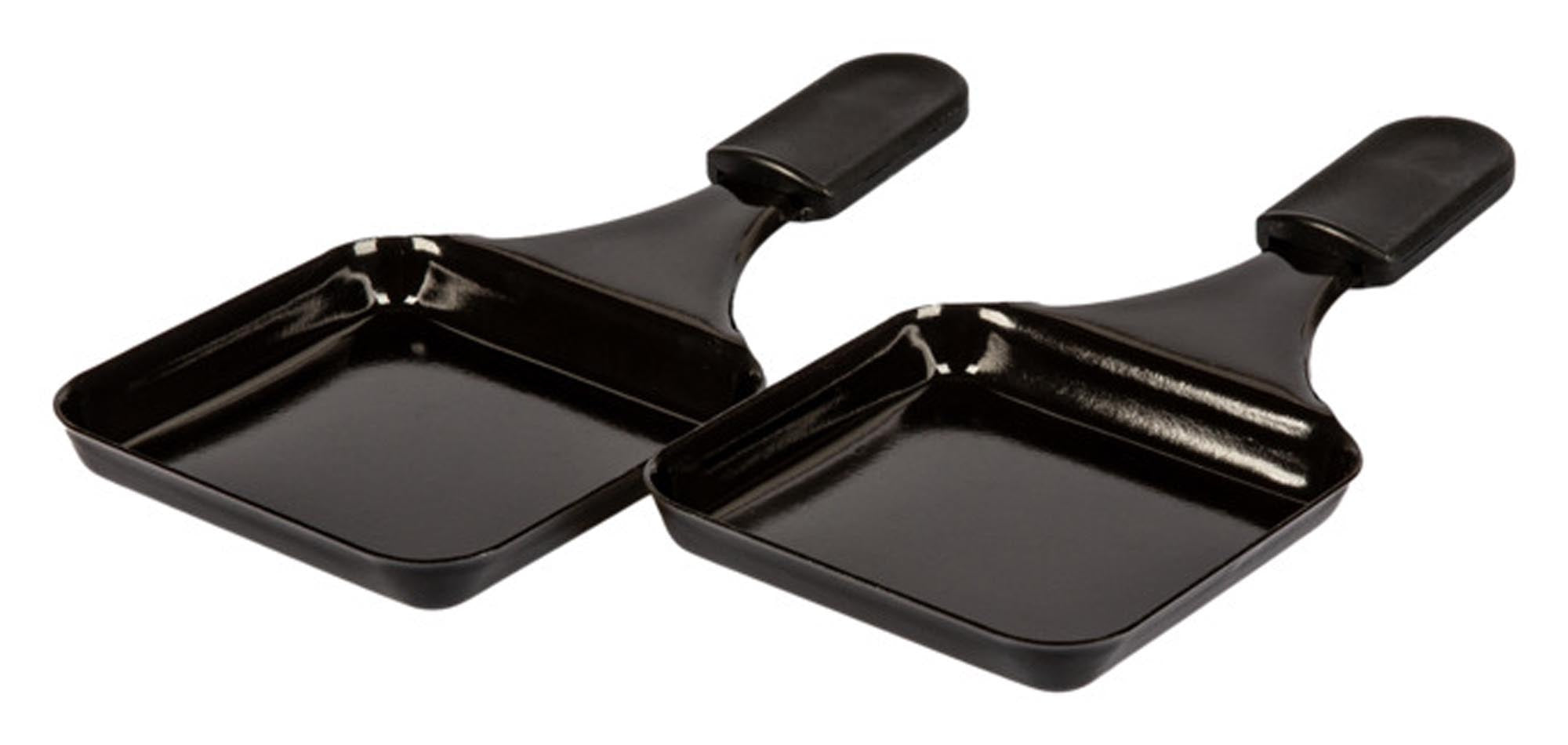 Entdecken Sie die STÖCKLI Raclette Pfännchen im 2er Set – ideal für Raclette-Abende, mit Antihaftbeschichtung und hitzebeständigen Griffen.