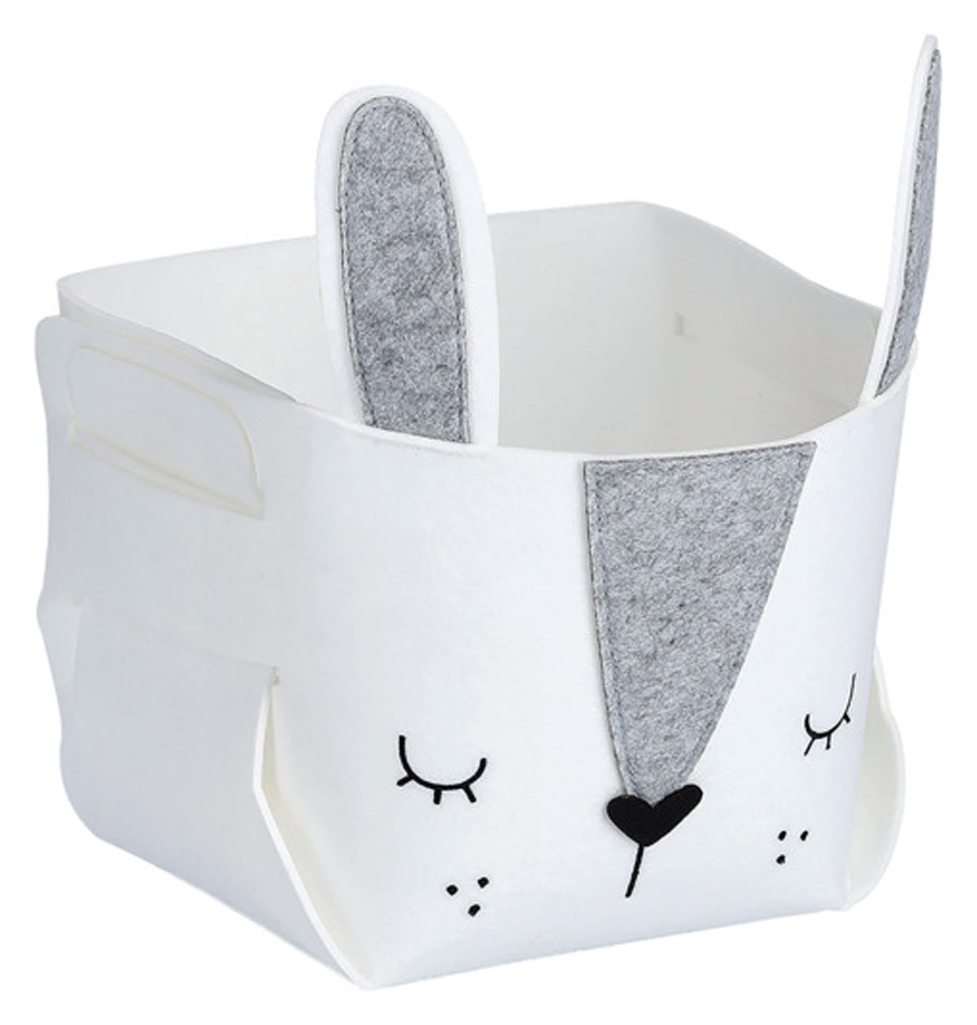 Entdecken Sie den ZELLER Aufbewahrungskorb Hase (21x21x17 cm) – ideal für Spielzeug, Wäsche und mehr. Charmantes Design für jedes Zuhause!