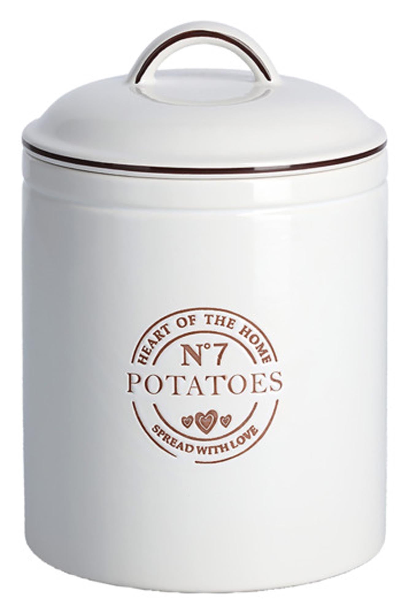 Die ZELLER Vorratsdose "Potatoes" (2,9 l) bietet optimale Aufbewahrung für Kartoffeln. Hochwertig, luftdicht und stilvoll – ideal für jede Küche.