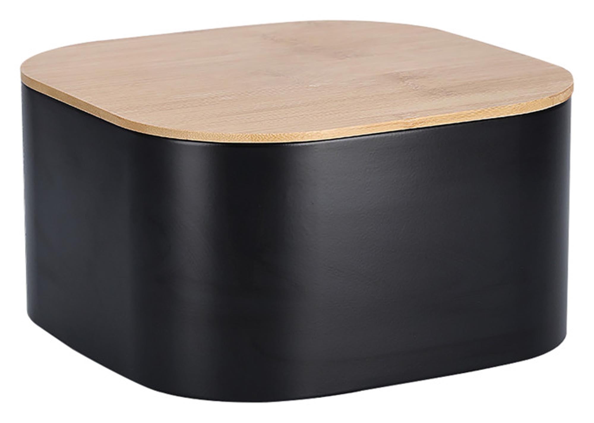 Entdecken Sie den ZELLER Brotkasten schwarz aus Bamboo (26,5x26,5 cm) – stilvoll, langlebig und ideal für frisches Brot in jeder Küche.