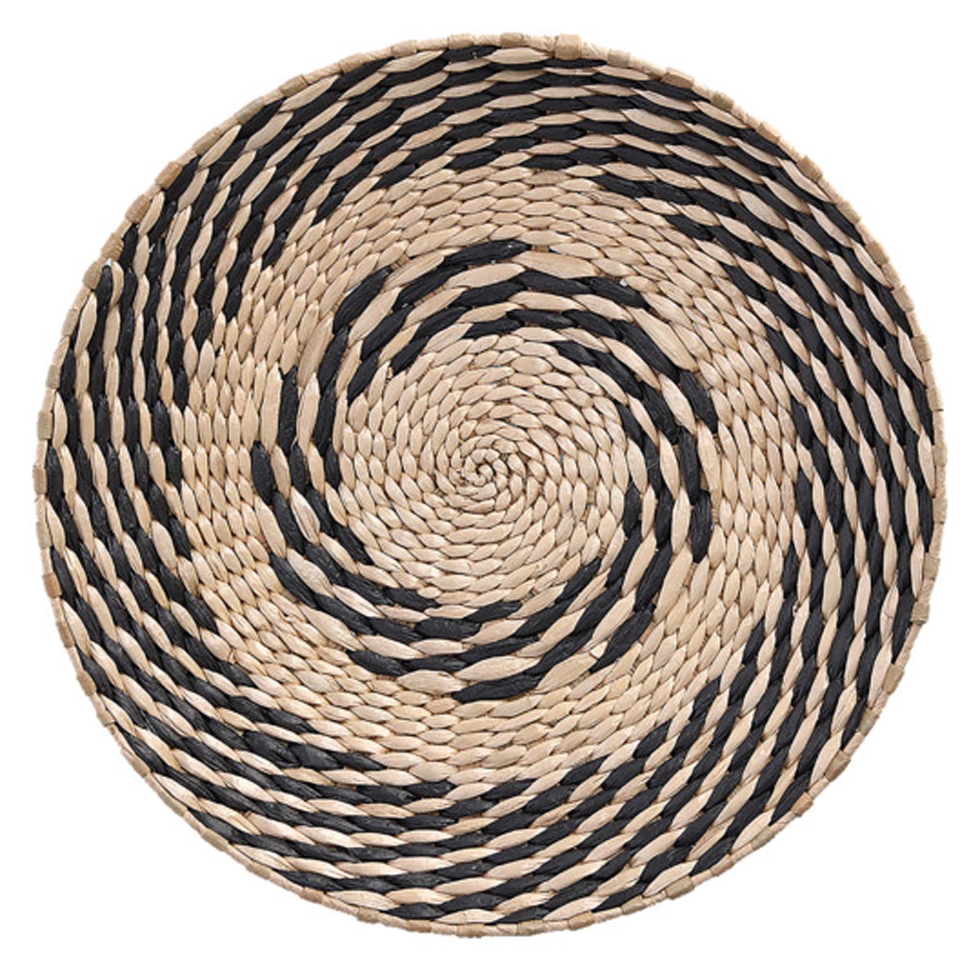 Entdecken Sie den ZELLER Dekoteller natur schwarz (ø 35 cm) – stilvoll, nachhaltig und ideal für kreative Arrangements in jedem Wohnstil.