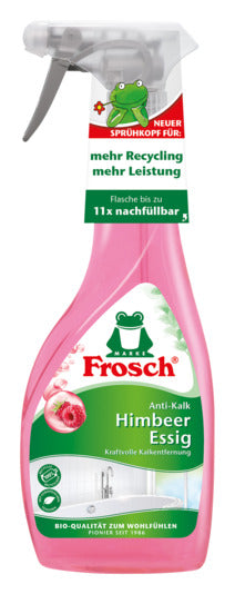 FROSCH Essigreiniger Himbeer 0.5 l in präsentiert im Onlineshop von KAQTU Design AG. Reinigungsmittel ist von FROSCH