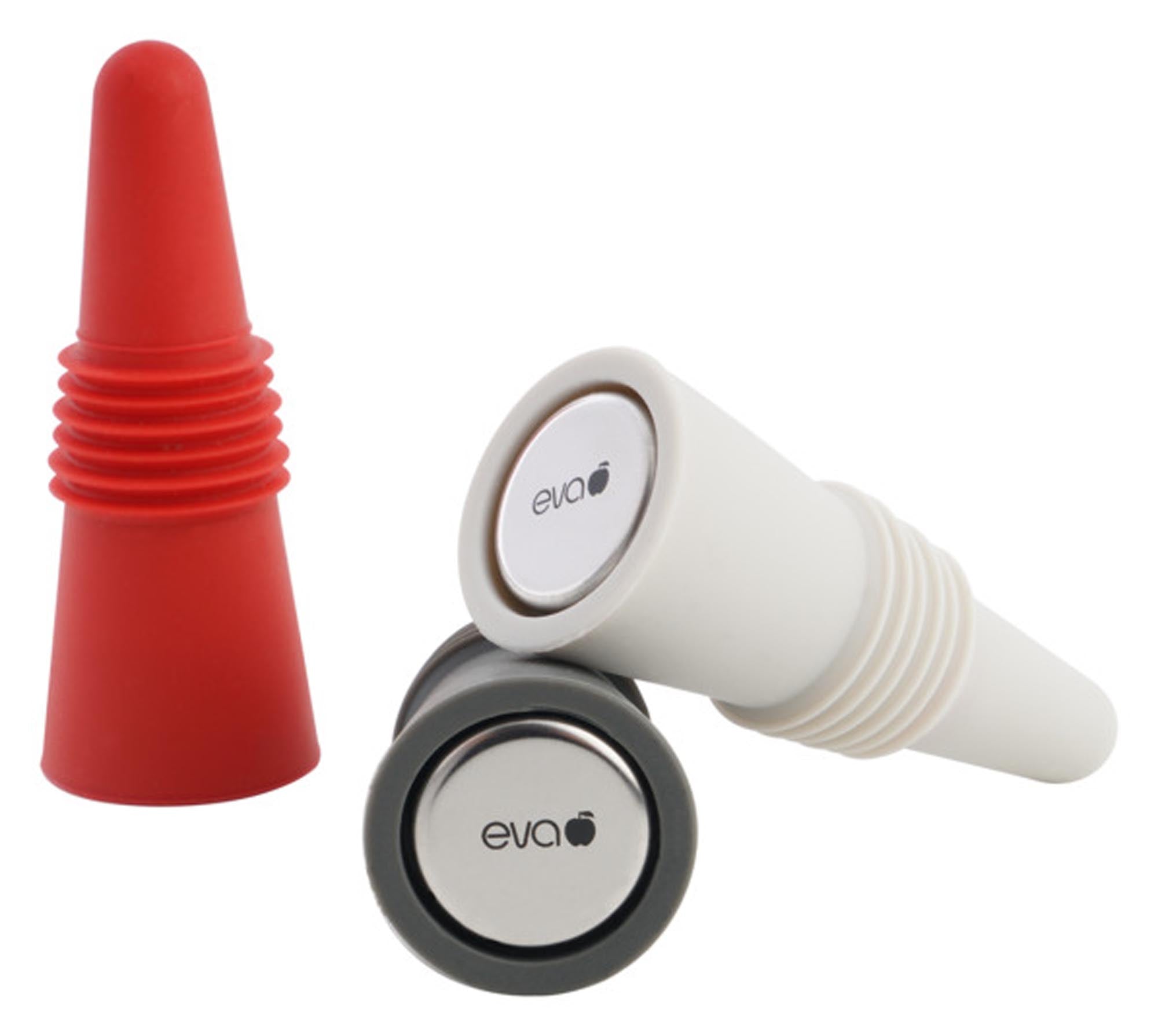 Praktische EVA Flaschenstopfen aus Silikon, 3 Stück, für Wein, Öl und mehr. Lebensmittelecht, BPA-frei, spülmaschinenfest. Ideal für jede Küche!