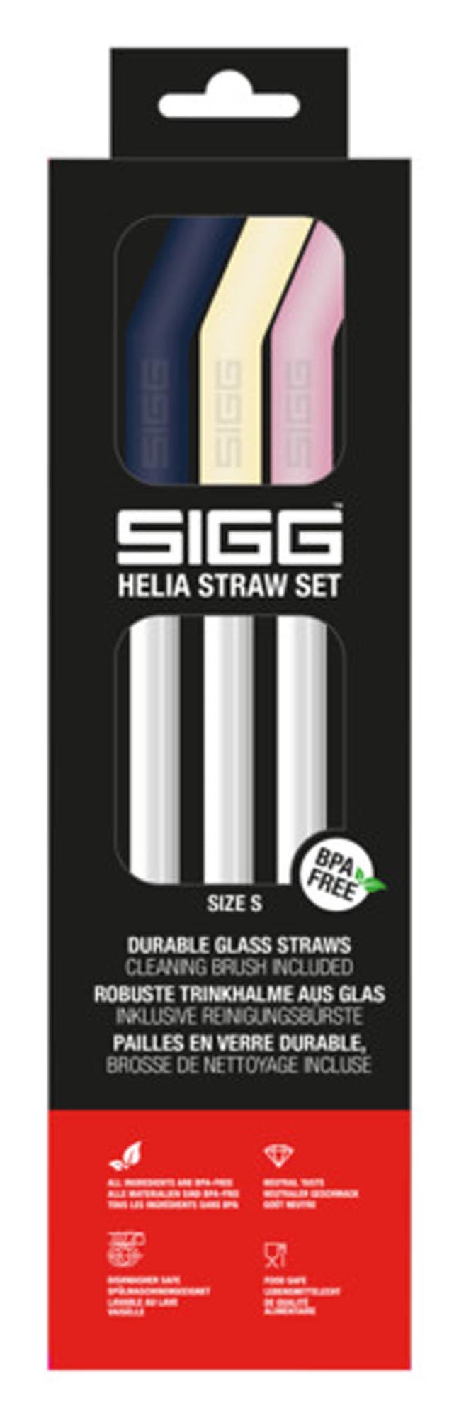 Entdecken Sie das SIGG Trinkhalme Helia Straw Set Night Small – 3 wiederverwendbare Silikonhalme, BPA-frei, perfekt für SIGG Flaschen und umweltfreundlich!