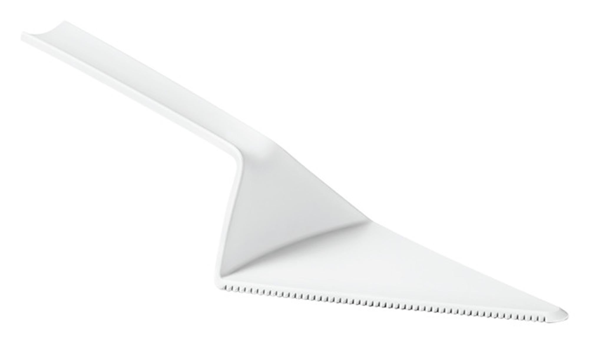 Elegante BLIM PLUS Schale auf Fuss mit Haube und Kuchenheber, arctic white, ø 30 cm – ideal für stilvolles Servieren und Präsentieren.