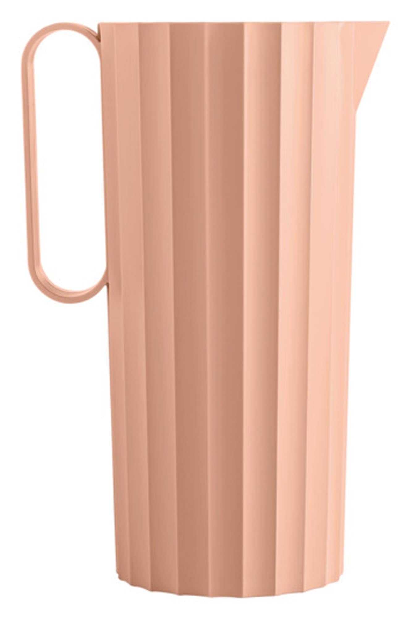 Entdecken Sie die BLIM PLUS Karaffe Hydria in Pink Sand (1.7 l) – stilvolles Design, bruchsicheres Glas und spülmaschinenfest. Perfekt für Wasser und Wein!