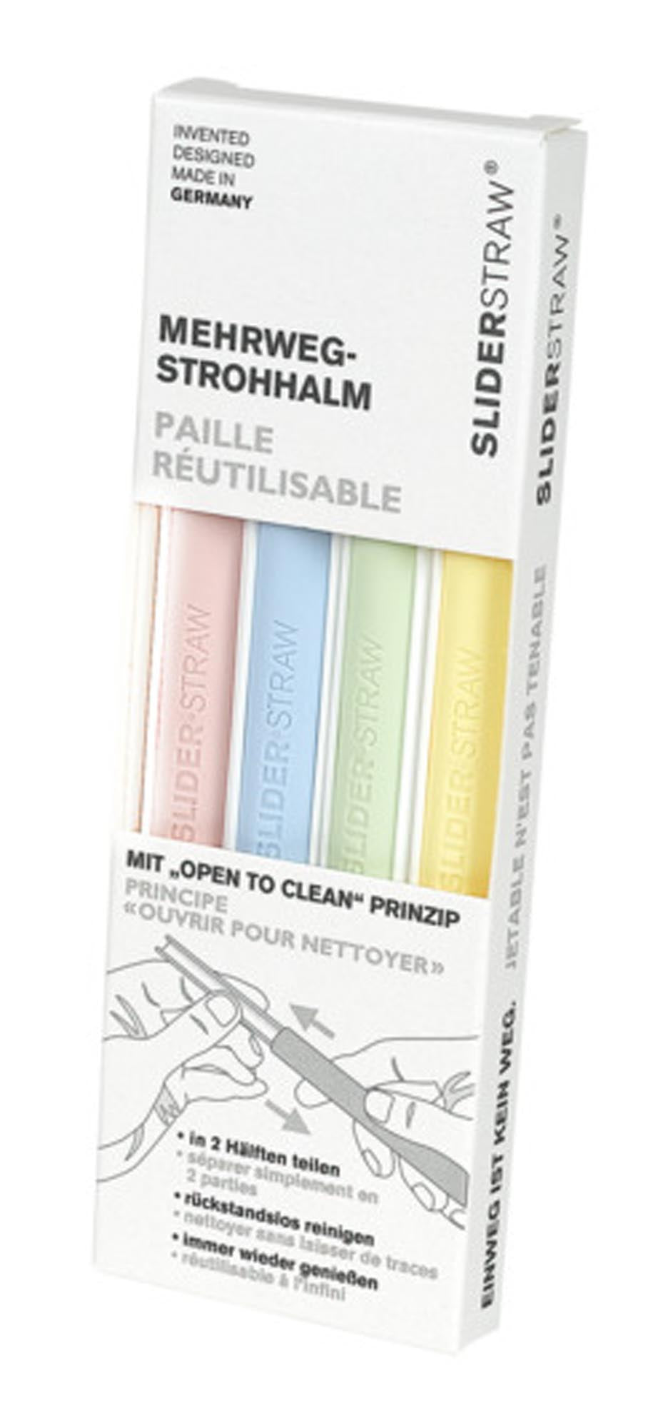 Entdecken Sie die umweltfreundlichen SliderStraw Trinkhalme – 4 Stück, 15 cm, aus robustem Silikon. Ideal für Cocktails, Smoothies und mehr!