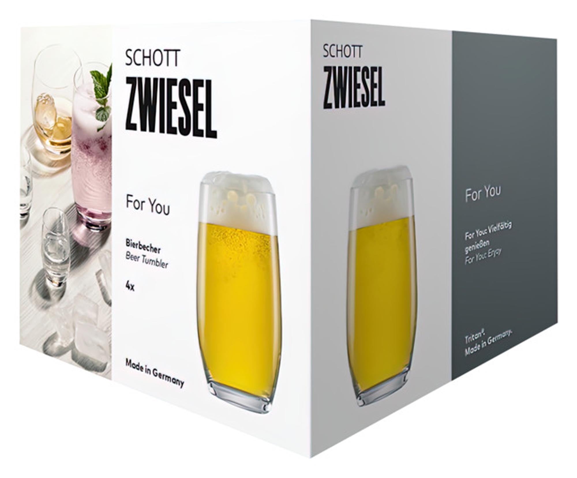 Elegante Bierbecher aus Kristallglas von SCHOTT ZWIESEL, ideal für stilvollen Biergenuss. Spülmaschinenfest und vielseitig einsetzbar.